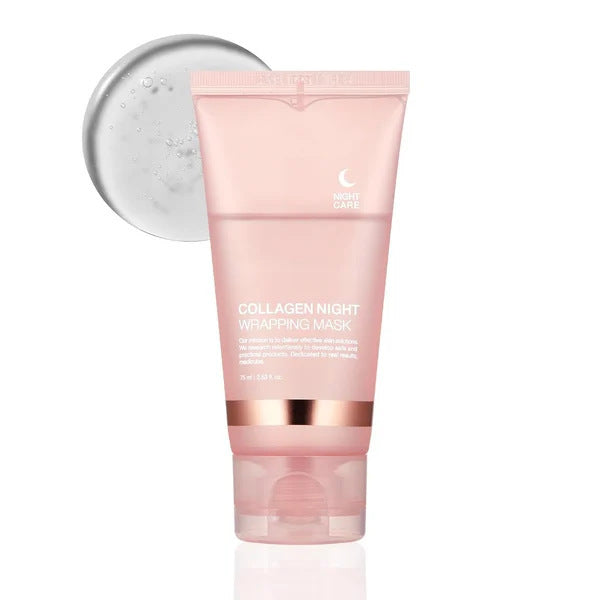 Face Night Mask Collagen Wrapping Mask Natural Ingredients Firming Elasticity & Hydration Anti-wrinkle For Skin Care Face Night Mask Collagen Wrapping Mask Natural Ingredients Firming Elasticity & Hydration Anti-wrinkle For Skin Care